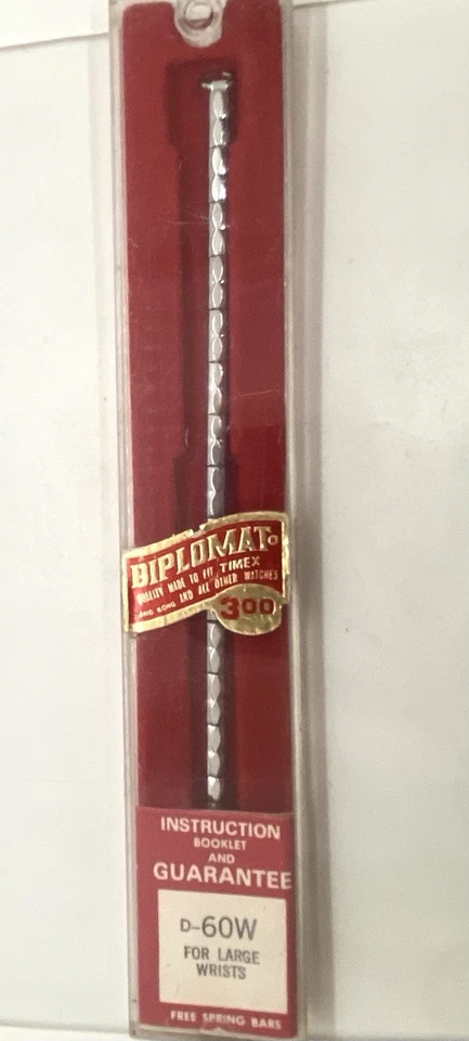 NUEVO DE COLECCIÓN DIPLOMAT Correa de reloj de expansión para damas Anillo de plata Extremo 6” de largo sin estirar Foto 1 de 4