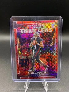 2024 Rookies and Stars Thrillers Red Plaid Michael Penix JR Rookie (RC) Falcons - Bild 1 von 2