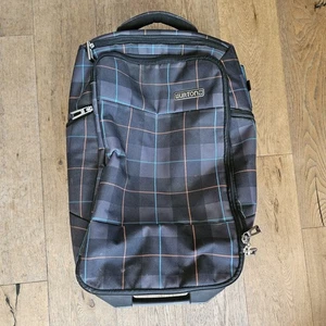 Burton Plaid Wheelie Roller Bag Suitcase Travel - Picture 1 of 12