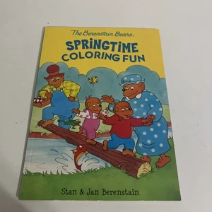 The Berenstain Bears Springtime Coloring Fun Coloring Book Unused - Picture 1 of 5