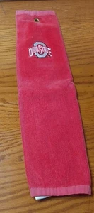 Ohio State Buckeyes Embroidered Golf Bag Towel 16x25 Gromet Hanger - Picture 1 of 7