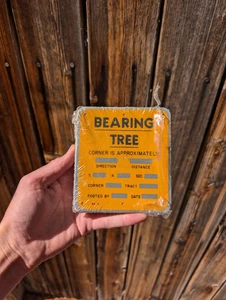 Vintage Metal US Forest Service Bearing Tree Sign Pack Of 25 SIGNS NOS 25 TOTAL! - Picture 1 of 17