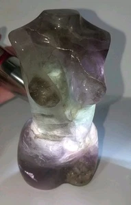 Natürlicher AMETHYST Göttin Totenkopf Quarz Kristall Dekor 652g - Bild 1 von 9