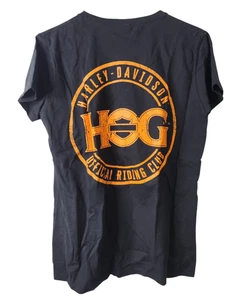 Harley-Davidson Official Riding Club HOG Womens L T-Shirt Tee Short Sleeve - Picture 1 of 5