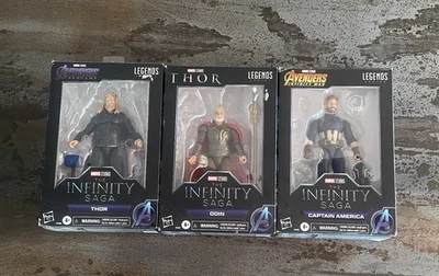 Marvel legend wave 1 infinity saga captain America , Thor ,Odin  - image 1 of 2