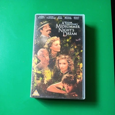 A Midsummer Night's Dream VHS Michelle Pfeiffer Kevin Kline Video TESTED - Image 1 of 3