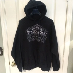 Scorpions Rock Believer Ornaments Pullover Felpa con Cappuccio Giacca Nero Uomo Taglia XL - Foto 1 di 10