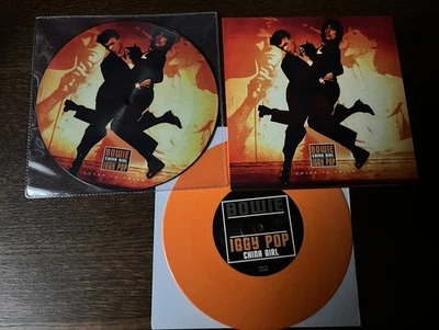 DAVID BOWIE / IGGY POP - China Girl - Picture Disc & Orange Vinyl  Copies  NEW - Image 1 of 2