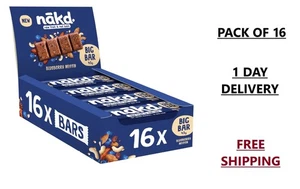 Nakd Blueberry Muffin Big Bar - Vegan - Gluten Free - Healthy Snack, 45g - Picture 1 of 1