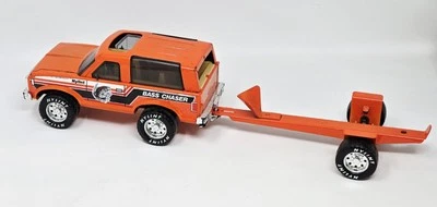Nylint 8" Bass Chaser 80's Bronco Truck with Trailer Fishing Rig VGC VTG  - Изображение 1 из 4