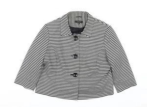 Debenhams Women's Plus Size Striped Jacket - Picture 1 of 12