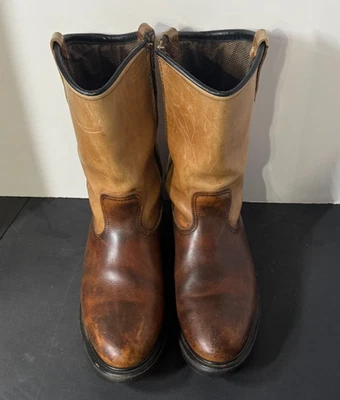 Redwing Pecos 10D 899 Hecho en EE. UU. Punta Punta Dos Tonos Cremallera Lateral Interior Foto 1 de 4