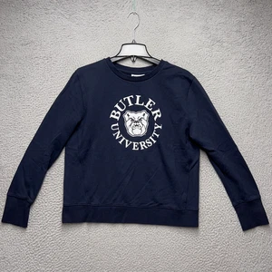 Butler University Bulldogs Sweatshirt Women Large Blue Champion Crew Neck Casual - Picture 1 of 13