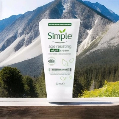 Simple Age Resisting Night Cream Fights Premature Aging  1.7 OZ Brand New - Image 1 of 4