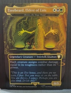 Mtg TREEBEARD, ELDEST OF ENTS BORDERLESS FOIL NM LTC 0517 - Picture 1 of 2