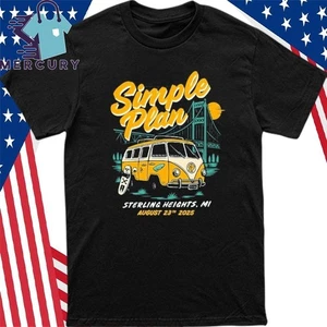 Offizielles Simple Plan Tour Sterling Heights 23. August 2025 Shirt - Bild 1 von 3