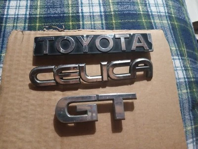 Toyota Celica GT 1982 1983 1984 1985 emblema logotipo conjunto original OEM Foto 1 de 4