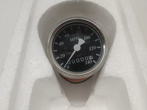 MID-USA Black Face Mini Speedometer 48043 - Picture 1 of 4