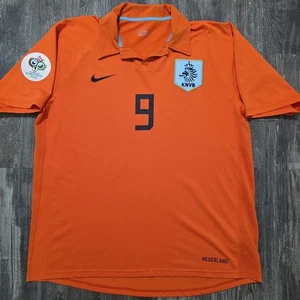 2006 Nike Netherlands Home Soccer Jersey Ruud Van Nistelrooy Men XL World Cup - Picture 1 of 9