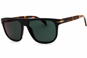 DAVID BECKHAM DB 7111/S 0WR7 MT Sunglasses Black Havana Frame Green Mirror - Picture 1 of 4