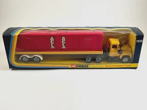 Vintage Corgi Major 1106 Mack Container Truck ACL - Unopened Original Box - 1973 - Picture 1 of 9