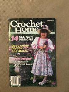 Crochet Home No.36 Aug/Sept 1993 -14Designs,Slippers,Afghan,SweaterPreOwned(A53) - Picture 1 of 12