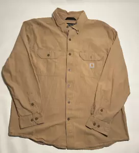 Nuova camicia CARHARTT WIP cotone velluto a coste selce uomo XL vestibilità ampia prezzo al pubblico consigliato $155 - Foto 1 di 3