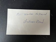 LILIAN BOND - LATE GREAT AMERICAN ACTRESS - SIGNED CARD