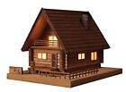 Dom Drewniany model Woody Joe Lampa 2 Drewno opałowe Las F / S W / Próbka # Japonia