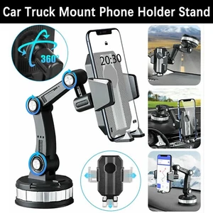 Car Truck Mount Phone Holder Stand Dashboard/Windshield For Cell Phone Universal - Picture 1 of 12