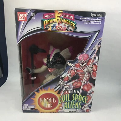 Mighty Morphin Power Rangers Pirantis Head Evil Space Alien Bandai 1994 NIB - Image 1 of 4