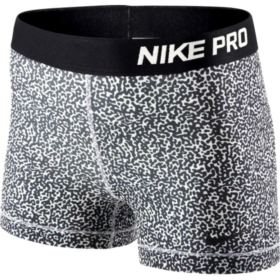 NEW! NIKE PRO [S] Women 3.0" COMPRESSION Run/Gym Shorts-Black/Mezzo 744833-133 - Image 1 of 1