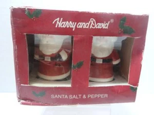 NIB Harry and David Santa Salt and Pepper Shakers Christmas - Picture 1 of 2