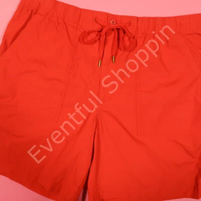 Polo Ralph Lauren Relaxed Fit Shorts Mens 2XL Red Stretch 8" Poplin New - Image 1 of 4
