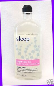 1 Bath & Body Works Aromatherapy SLEEP NIGHT TIME TEA Body Wash Foam Bubble