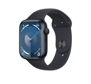 Apple Watch Series 9 45mm Aluminum Case with Sport Band - Midnight, M/L (GPS)... - Photo 1 sur 3