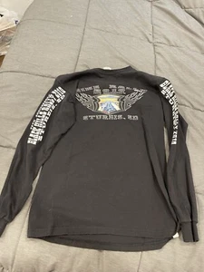 VTG Sturgis 2010 70th Black Hills Rally Motorcycle Long Sleeve T-Shirt Men’s M - Picture 1 of 5