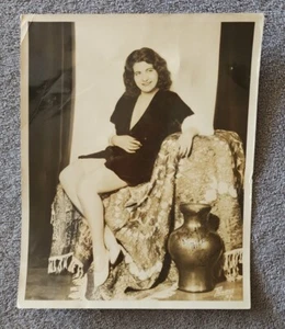 Antikes Foto Frau Lady Girl 8x10 PROGRESS NY New York FOTOGRAFIE S/W VTG - Bild 1 von 11