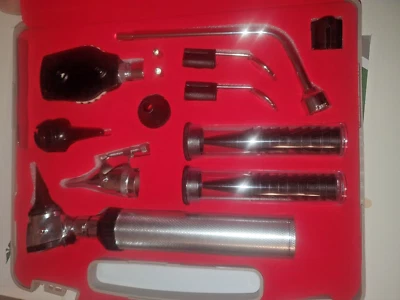 Otoskop-HNO-Diagnoseset, Diagnoseset, wiederverwendbare Spekula mit mittlerem Gr - Bild 1 von 4