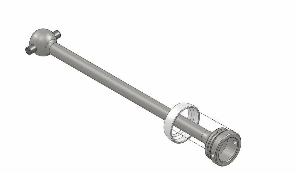 MIP 8124 C-CVD Bone 2wd 1/10 Scale : Traxxas Rustler / Stampede Electric (1) - Image 1 of 1