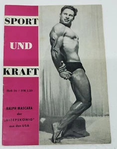Original 1960s Sport und Kraft German Bodybuilding Magazine # 16 Collectors item - Imagen 1 de 3