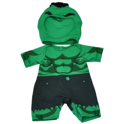 SPLODGE TEDDY PARTIES TEDDY KLEIDUNG grün Hulk riesiges Superhelden-Outfit passt 16"/40 cm einen TEDDYBÄREN bauen