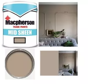 5lt Macpherson Mid Soft Sheen Wall Paint Close match to Jitney brown neutral - Picture 1 of 1