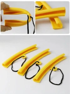 3Pcs Car Wheel Rim Protector Tire Changer Grilled Machine Polyurethane Sleeve - Picture 1 of 3
