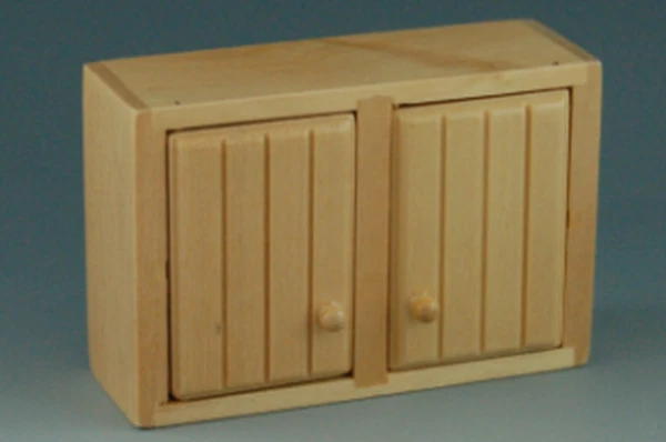 CREAL MINIATURES Küchenelement Hängeschrank, Eiche, Puppenhaus, Puppenstube 1:12
