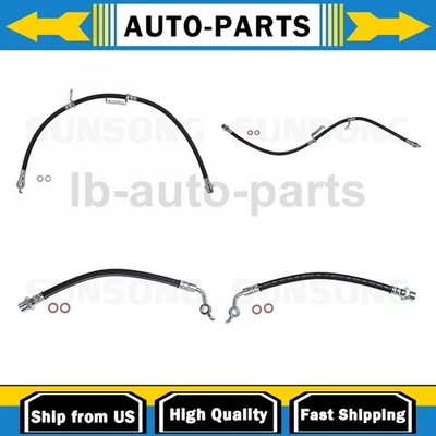 For Toyota RAV4 BATTERY 2012-2014 Front Rear Kit Brake Hose Line Sunsong 4PCS - Image 1 of 4