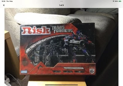 PARKER Brothers TRANSFORMERS RISK Cybertron War EDITION New - Image 1 of 3