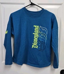 Disneyland Resort Spirit Jersey Kids Size L Large Blue Neon Green - Picture 1 of 3