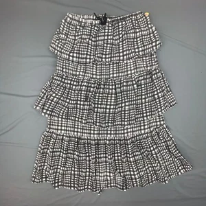 Harajuku Mini Target Girls XL 14/16 Skirt Black White Tiered Cotton Ruffle - Picture 1 of 5