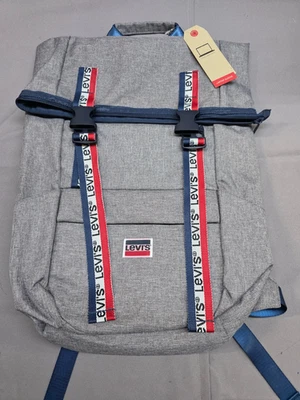 Mochila Levis Roll-Top Logo, Gris Foto 1 de 4